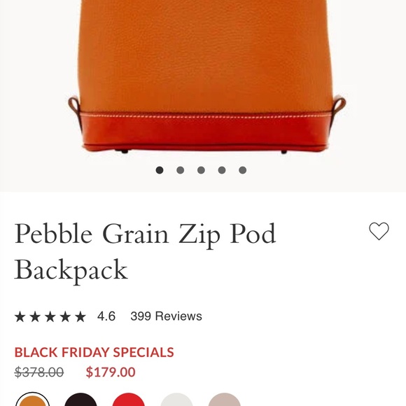 Dooney & Bourke pebble grain zip pod backpack - Picture 10 of 11